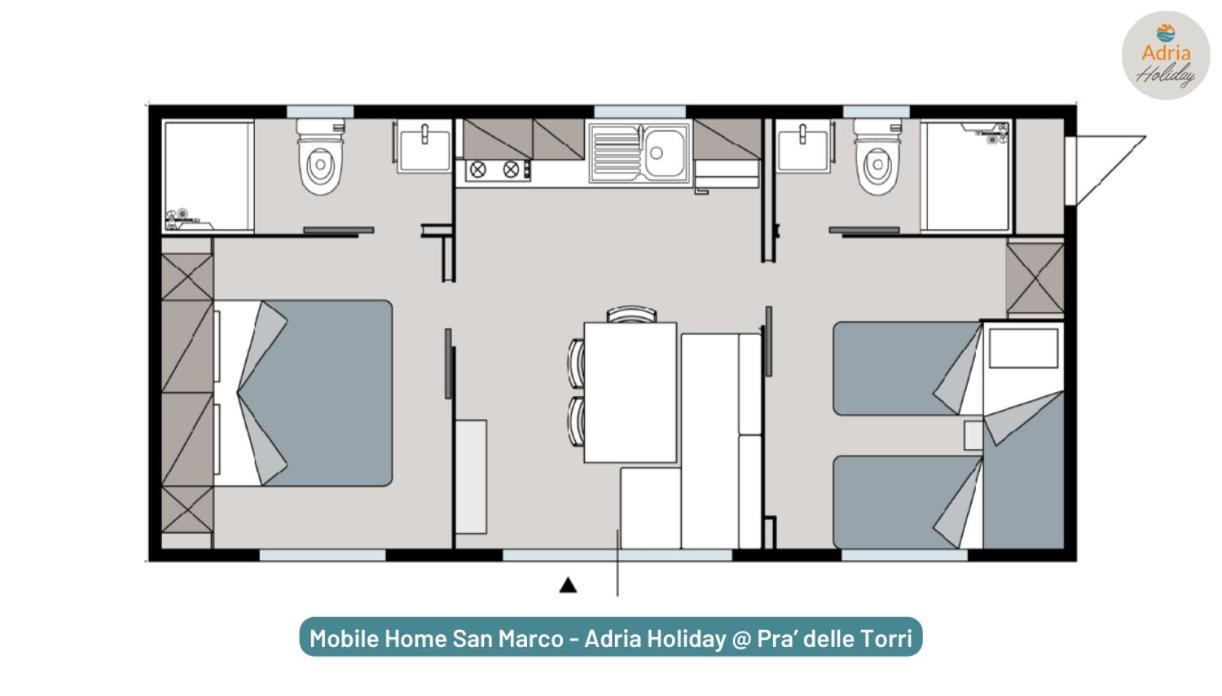 Pra' Delle Torri - Adria Holiday Mobile Homes Caorle Eksteriør billede