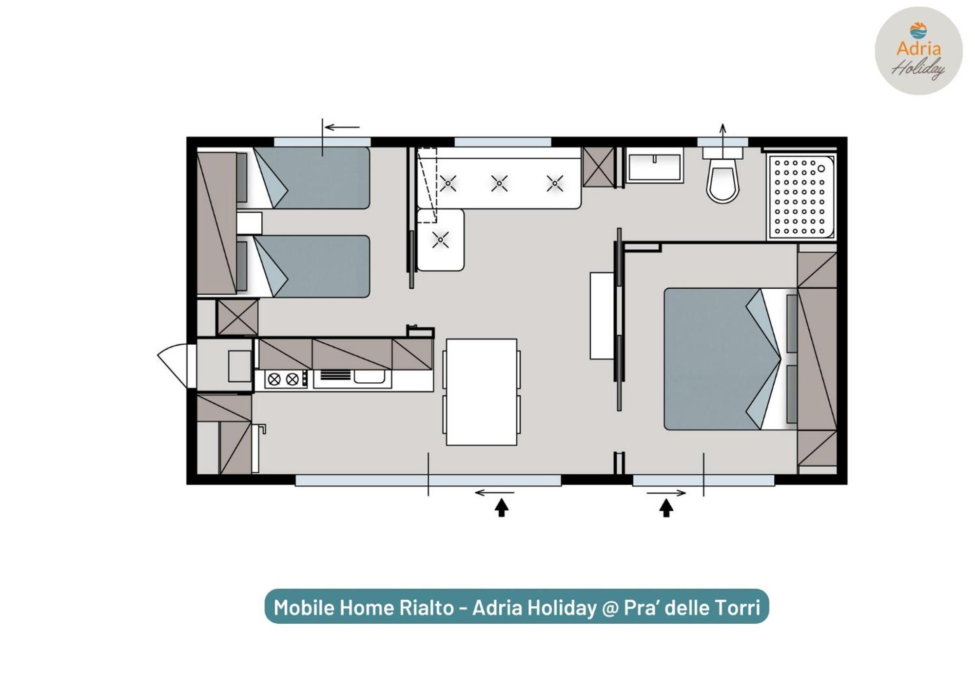 Pra' Delle Torri - Adria Holiday Mobile Homes Caorle Eksteriør billede